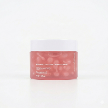OPALINE™ - Crema Viso con PDRN e Capsule di Collagene Rosa