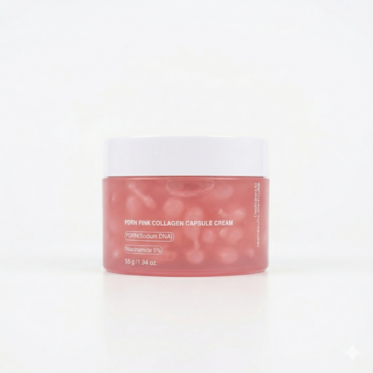 OPALINE™ - Crema Viso con PDRN e Capsule di Collagene Rosa